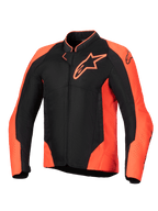 Alpinestars Viper Air V4, męska kurtka motocyklowa, czerwona fluo i czarna, wentylowana siatka tech mesh, Tech-Air Ready.
