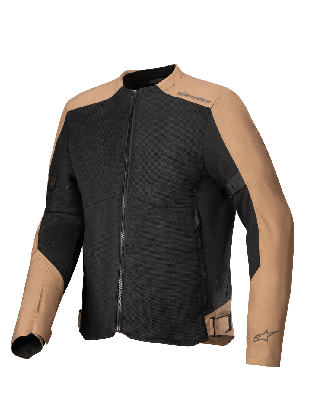 Alpinestars Kurtka C-1 Air, męska miejska kurtka motocyklowa, piaskowa i czarna, lekka siatka techniczna, certyfikowana CE.