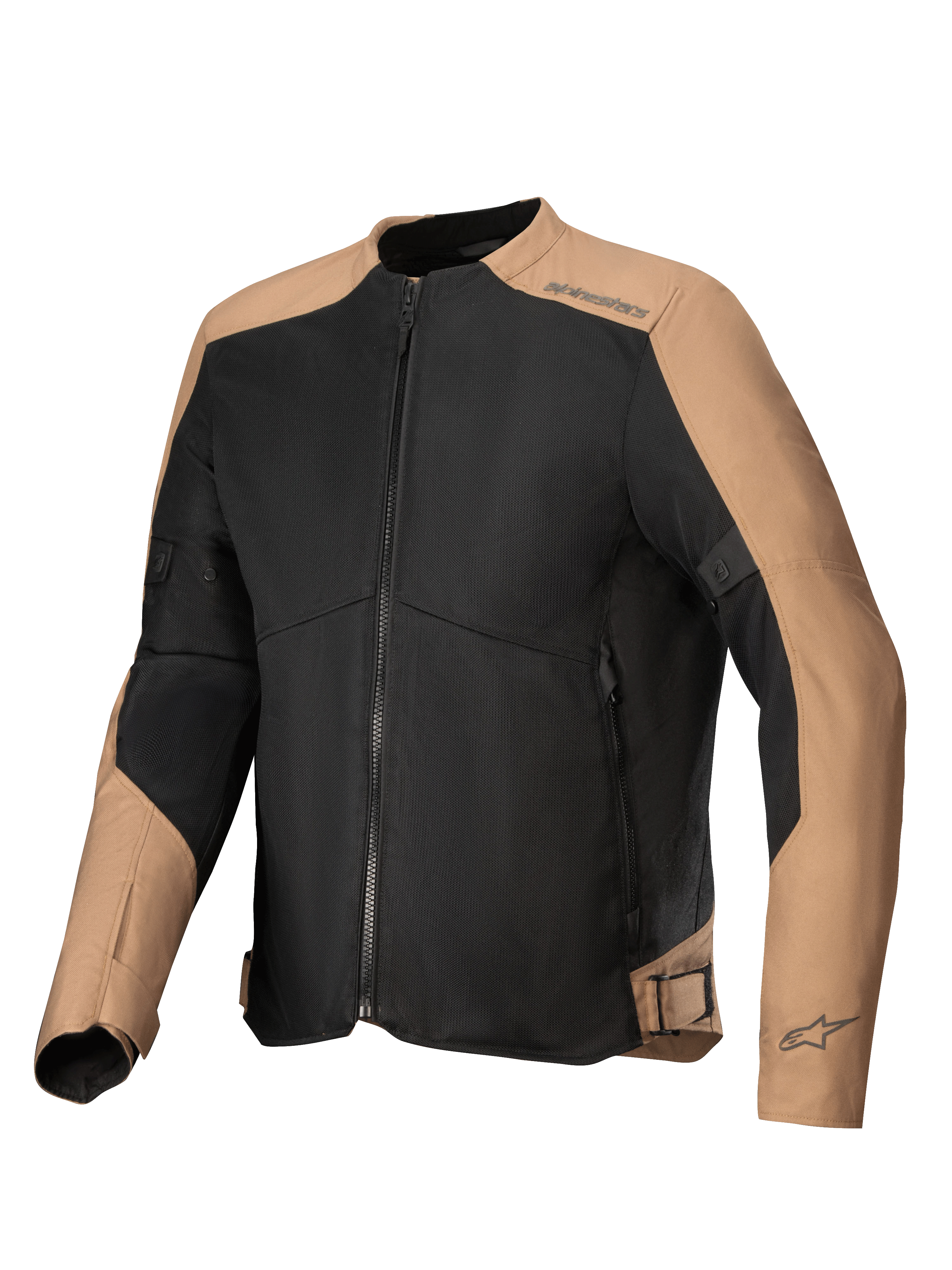 Alpinestars Kurtka C-1 Air, męska miejska kurtka motocyklowa, piaskowa i czarna, lekka siatka techniczna, certyfikowana CE.