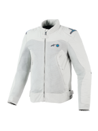 Alpinestars Kurtka Circal-1 Air, miejska motocyklowa kurtka tekstylna, szara i niebieska, certyfikowana CE, z panelami wentylacyjnymi z siatki i materiałów z recyklingu