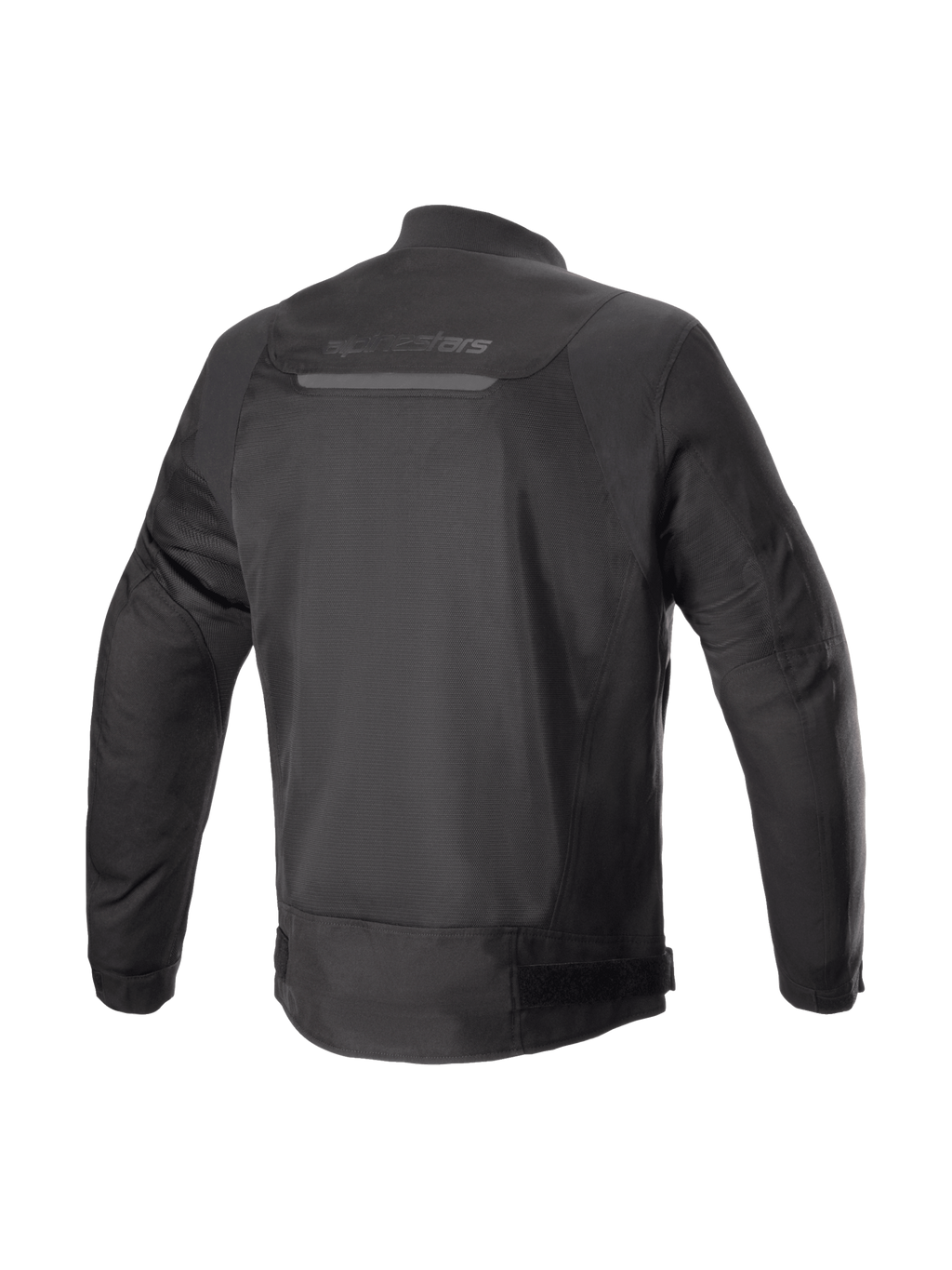 Alpinestars Luc V2 Air, czarna miejska kurtka motocyklowa, widok z tyłu na panele mesh i system Tech-Air ready.