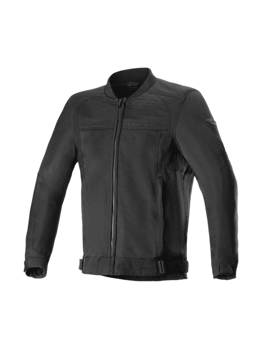 Alpinestars Luc V2 Air, męska czarna kurtka motocyklowa bomber, wentylowane panele mesh, przystosowana do systemu Tech-Air