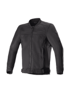 Alpinestars Luc V2 Air, męska czarna kurtka motocyklowa bomber, wentylowane panele mesh, przystosowana do systemu Tech-Air