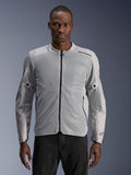 Alpinestars Kurtka C-1 Air, męska kurtka motocyklowa miejska, srebrna i szara, panele z siatki technicznej dla maksymalnej wentylacji, certyfikowana CE klasa A, ochraniacze Nucleon Flex Plus, Tech-Air Ready, lekka konstrukcja do jazdy miejskiej