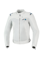Alpinestars Kurtka Stella Circal-1 Air, damska kurtka motocyklowa urban, szara i niebieska, certyfikowana CE, z panelami z siatki wentylacyjnej