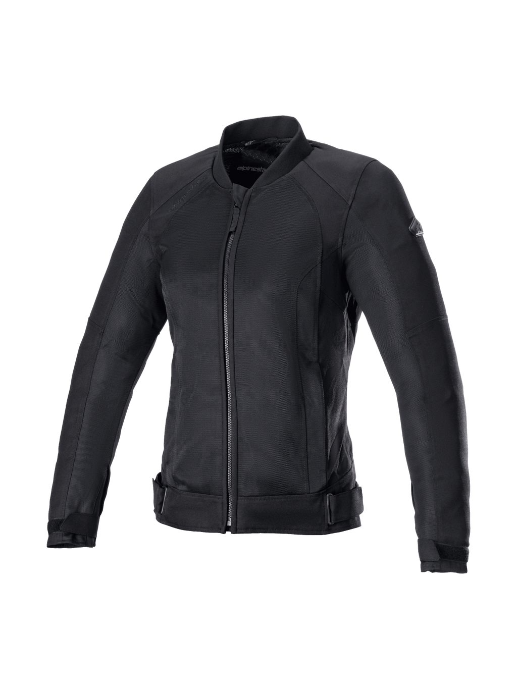 Alpinestars Eloise V2 Air, czarna damska kurtka motocyklowa z oddychającej siatki, miejski styl, Tech-Air ready.