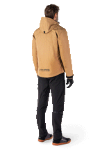 Alpinestars Alden Pants, czarne, miejskie spodnie motocyklowe, krój regularny z wąskim profilem poniżej kolana, pikowane detale po bokach i z tyłu, tekstylna konstrukcja softshell, nowoczesna odzież motocyklowa inspirowana stylem streetwear
