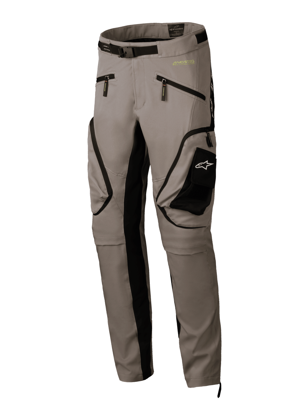 Spodnie Alpinestars Acteon, męskie spodnie motocyklowe, piaskowe i czarne, tekstylne z kieszeniami cargo, certyfikowane CE