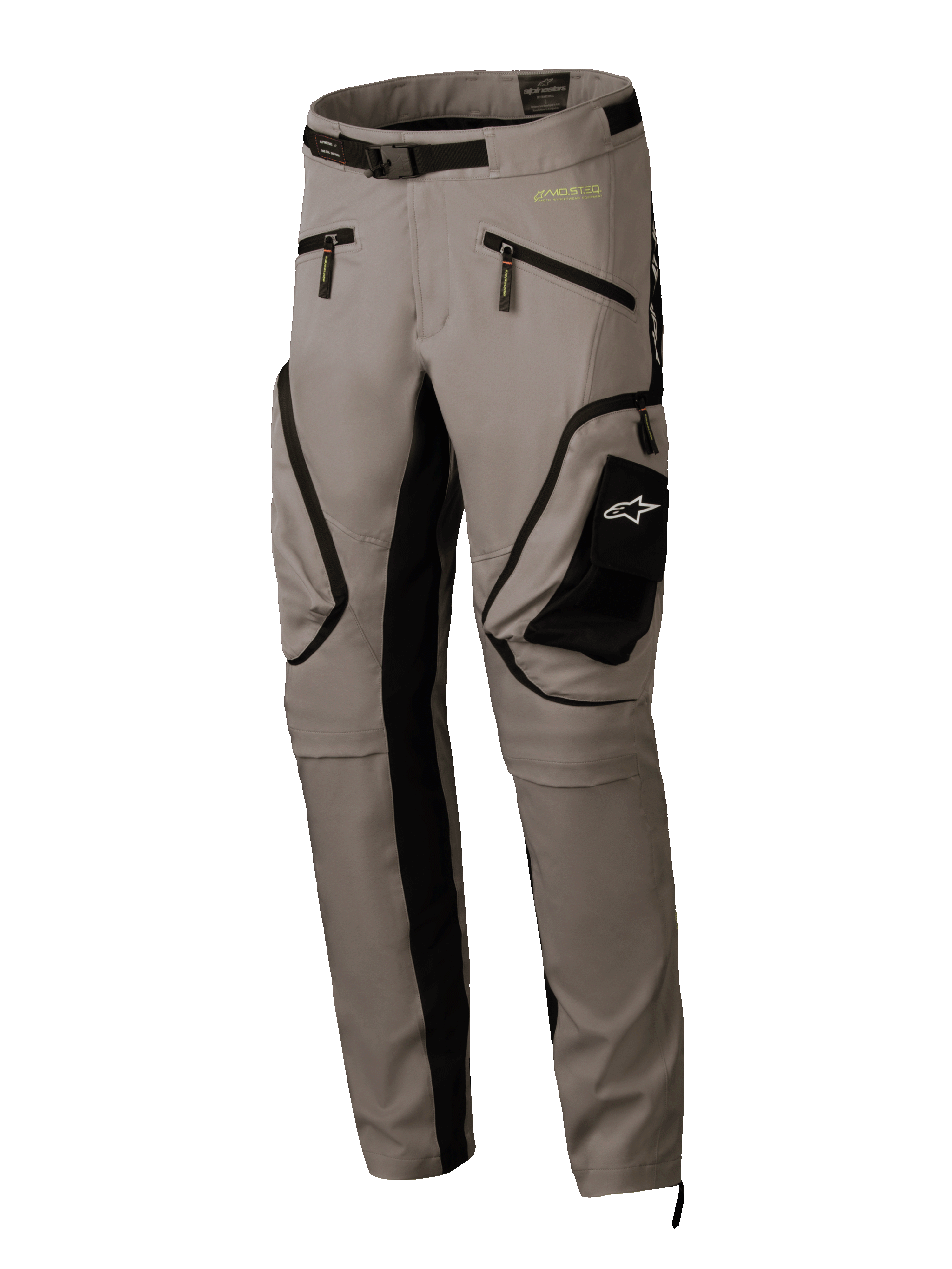Spodnie Alpinestars Acteon, męskie spodnie motocyklowe, piaskowe i czarne, tekstylne z kieszeniami cargo, certyfikowane CE
