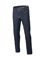 Alpinestars Cult-8 Stretch Denim Pants, Rinse Blue, relaxed fit urban motorcycle jeans, CE certified protection.