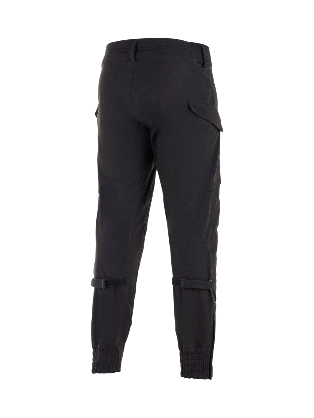 Spodnie Alpinestars Juggernaut Wodoodporne, czarne męskie spodnie motocyklowe softshell z regulacją łydek i kieszenią cargo.