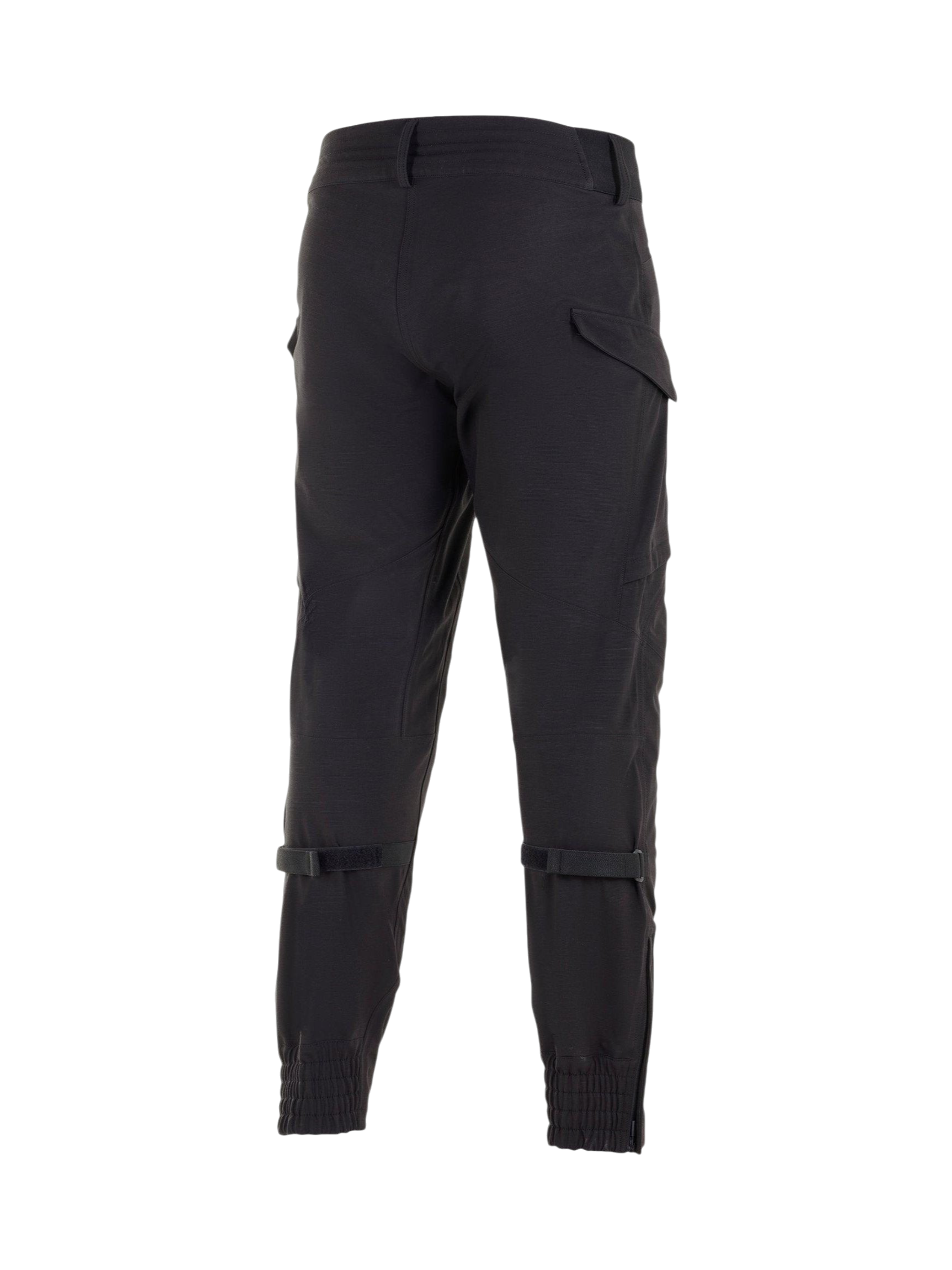 Spodnie Alpinestars Juggernaut Wodoodporne, czarne męskie spodnie motocyklowe softshell z regulacją łydek i kieszenią cargo.