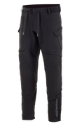 Alpinestars Juggernaut Waterproof Pants, spodnie motocyklowe, czarne, konstrukcja softshell z wodoodporną membraną, otwory wentylacyjne na udach, kieszenie cargo na zamek, elastyczny pas ze sznurkami i mankiety przy kostkach, miejska odzież motocyklowa