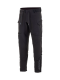 Alpinestars Juggernaut, czarne męskie miejskie spodnie motocyklowe softshell, wodoodporne, ochraniacze Nucleon Flex Plus.
