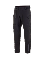 Alpinestars Juggernaut, czarne męskie miejskie spodnie motocyklowe softshell, wodoodporne, ochraniacze Nucleon Flex Plus.
