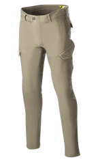 Alpinestars Caliber Slim Fit Tech Riding Pants, spodnie motocyklowe, Military Green, dopasowany krój slim fit z kieszeniami cargo w stylu bojówek, elastyczny denim Cordura, szlufki na pasek i funkcjonalny design do jazdy miejskiej i szosowej