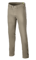 Alpinestars Stratos Regular Fit Tech Riding Pants, spodnie motocyklowe, Military Green, zwężany krój, zapięcie na guzik i zamek, szlufki na pasek, regulowane guziki przy kostkach