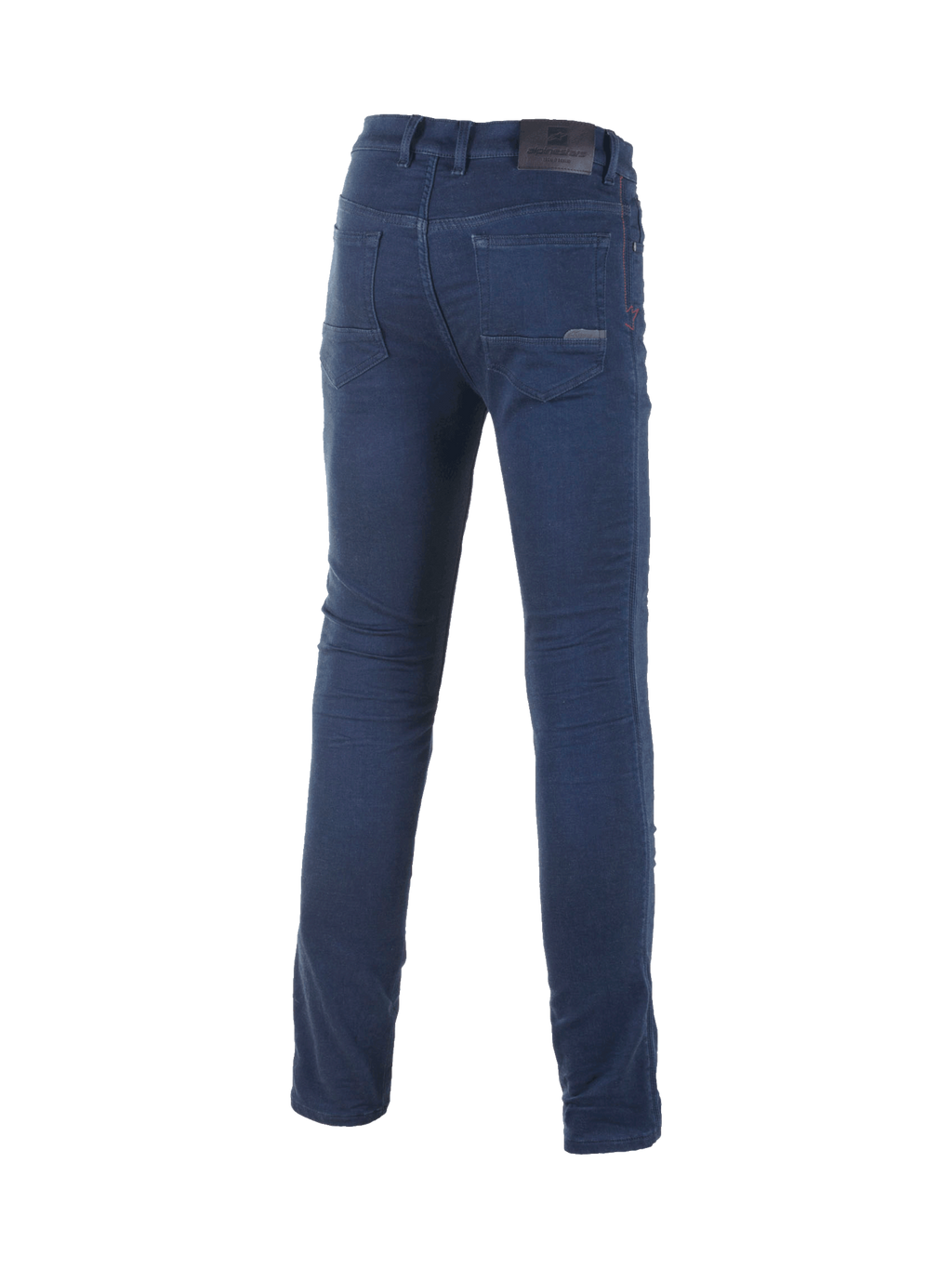 Alpinestars Cerium Tech Stretch Moto, męskie jeansy motocyklowe, niebieskie, elastyczny denim slim fit do jazdy miejskiej