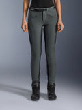 Alpinestars Alamosa, damskie spodnie motocyklowe softshell, szare Urban Gray, czarne panele, slim fit, kieszenie na zamek.