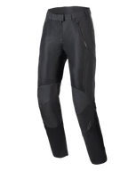 Alpinestars Stella C-1 Air Pants, damskie miejskie spodnie motocyklowe, czarne, z dużymi siateczkowymi panelami wentylacyjnymi z przodu, wytrzymała konstrukcja z materiału polyfabric, ergonomiczna konstrukcja kolan ze zintegrowaną ochroną.