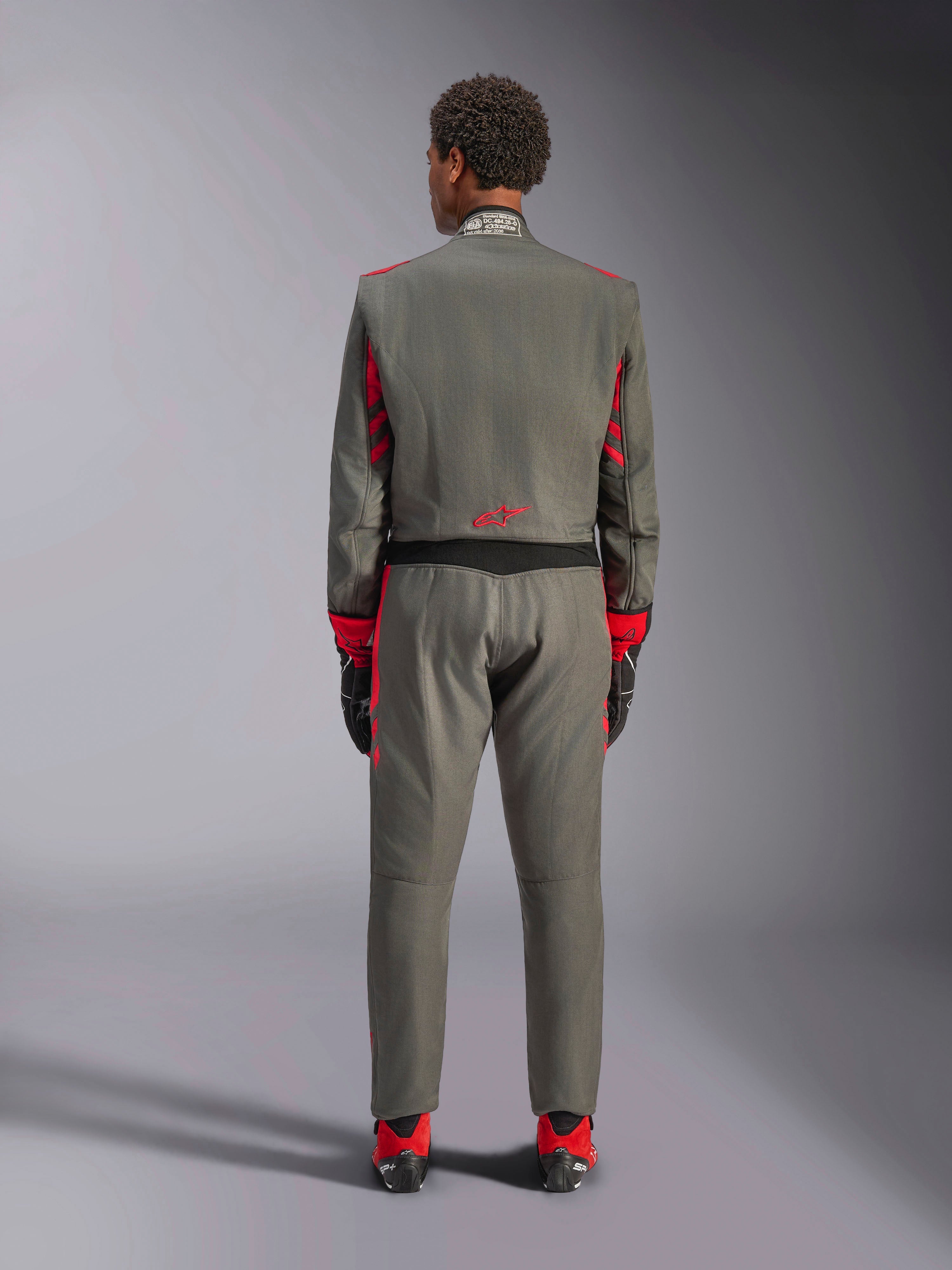 シム GP Race V3 - Anthracite Red Auto Suit | Alpinestars®
