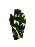 Rękawice Alpinestars SP-R Pro, wyścigowe rękawice motocyklowe, czarno-żółte fluo, dzielona ochrona kostek TPU, konstrukcja z perforowanej skóry i materiału tekstylnego, jaskrawe neonowe akcenty, logo Alpinestars i branding sp-r pro na mankiecie