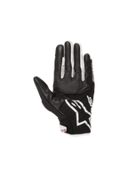 Alpinestars Stella SMX-2 Air Carbon V2 Women's Gloves, black and white leather palm with reinforced 3D mesh panels.