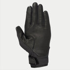 Alpinestars Stella C1 Windstopper V2, damskie rękawice motocyklowe, czarne, widok od strony dłoni ze wzmocnieniami ze skóry licowej, końcówka palca wskazującego kompatybilna z ekranem dotykowym, zapięcie mankietu na rzep, elegancki miejski design