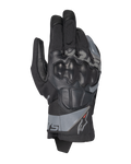 Alpinestars Corozal V3 Drystar® Gloves, motocyklowe rękawice adventure, czarne z szarymi akcentami, twarda ochrona kostek, konstrukcja z mieszanki materiałów tekstylnych i skóry, wodoodporna technologia Drystar®