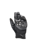 Alpinestars Smx-1 Drystar® Men's Short Cuff Waterproof Road Gloves in Black, with leather and carbon knuckle protection.
