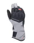 Alpinestars Tourer W-7 V2 Drystar Gloves, turystyczne rękawice motocyklowe, czarne i ciemnoszare z czerwonym akcentem, wodoodporna zimowa konstrukcja z długim mankietem, osłoniętym ochraniaczem kostek SP Lite i regulowanym systemem zapięcia