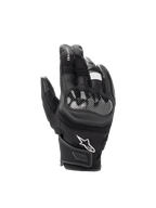 Alpinestars SMX Z Drystar®, czarne rękawice motocyklowe, wodoodporne, skórzane, twardy ochraniacz kostek i krótki mankiet