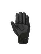 Alpinestars S-Max Drystar, męskie rękawice motocyklowe sportowe, czarne, skórzana dłoń i wodoodporna membrana Drystar, krótki mankiet, widok wnętrza dłoni.