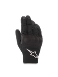 Rękawice Alpinestars S-Max Drystar®, wodoodporne motocyklowe rękawice szosowe, czarno-białe, skóra, twardy ochraniacz kostek.