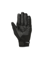 Alpinestars Stella S-Max Drystar, damskie rękawice motocyklowe, czarne i szare, wodoodporne, skórzane wnętrze dłoni.
