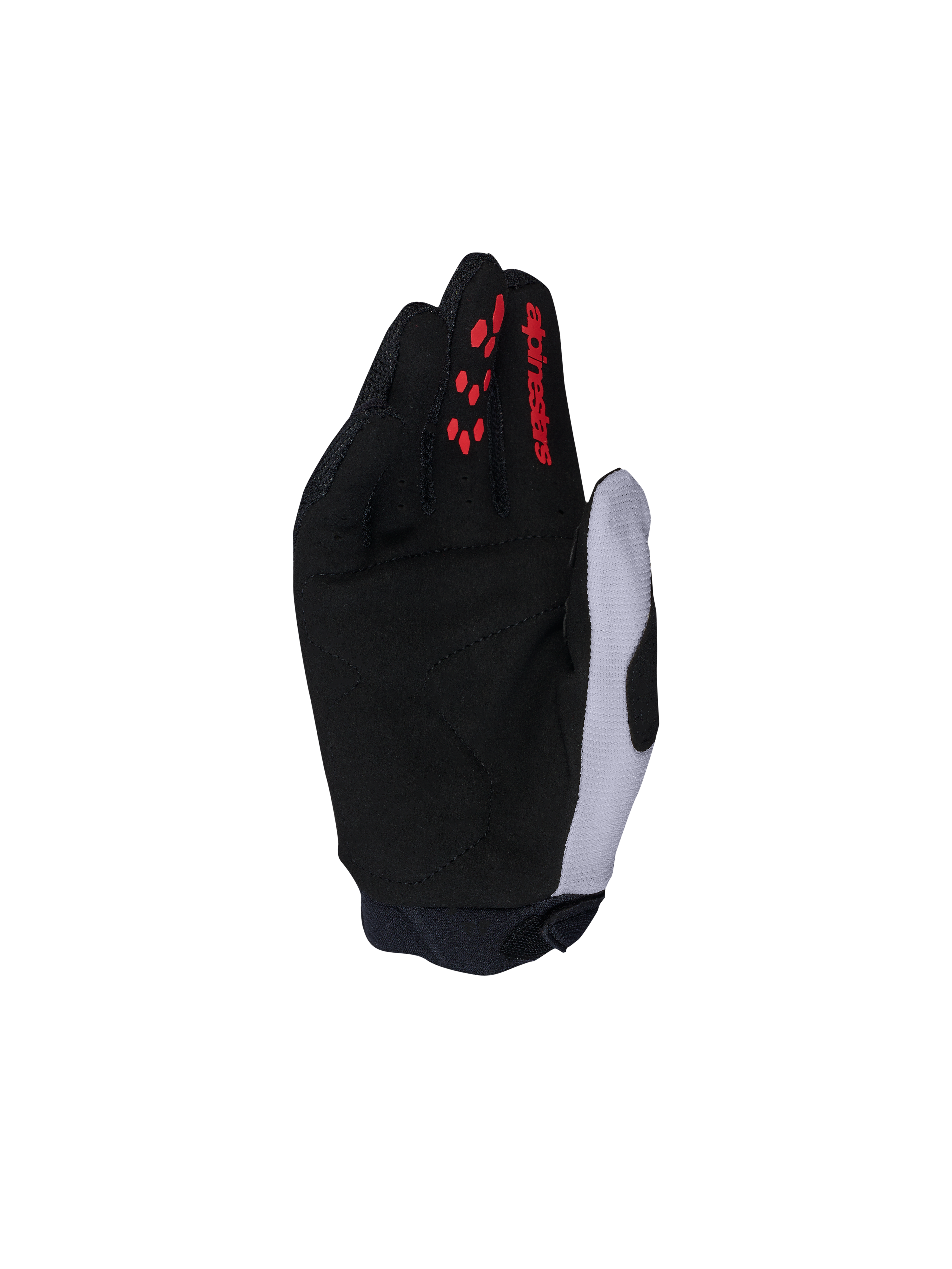 Alpinestars Full Bore V2, rękawice motocrossowe młodzieżowe i dziecięce, czarne i jasnofioletowe z czerwonymi akcentami, ochrona kostek TPR, oddychający elastyczny materiał, sprzęt do jazdy off-road.