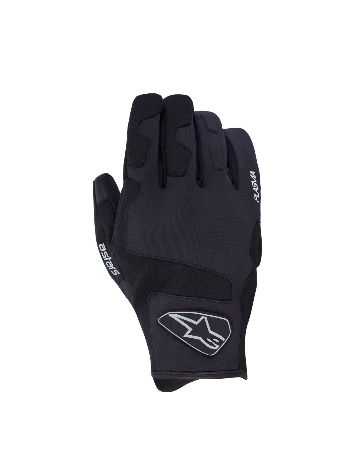 Alpinestars Ignite Drystar Insulated, czarne rękawice motocyklowe, wodoodporne i ocieplane, z ochroną kostek PLASMA