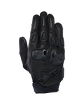 Rękawice Alpinestars SP X 7, krótkie szosowe rękawice motocyklowe, czarne, perforowana skóra zapewniająca przepływ powietrza, ochraniacze kostek TPU o podwójnej gęstości, logo gwiazdy Alpinestars na nadgarstku, ergonomiczne ślizgacze na palcach