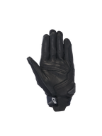 Alpinestars Rękawice SP X 7, męskie krótkie rękawice motocyklowe, czarne, perforowana skóra, ślizgacz dłoni i logo.