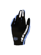 Rękawice Alpinestars Supertech MX 2027, jasnofioletowe i czarne rękawice motocrossowe, perforowana dłoń i silikonowe uchwyty.