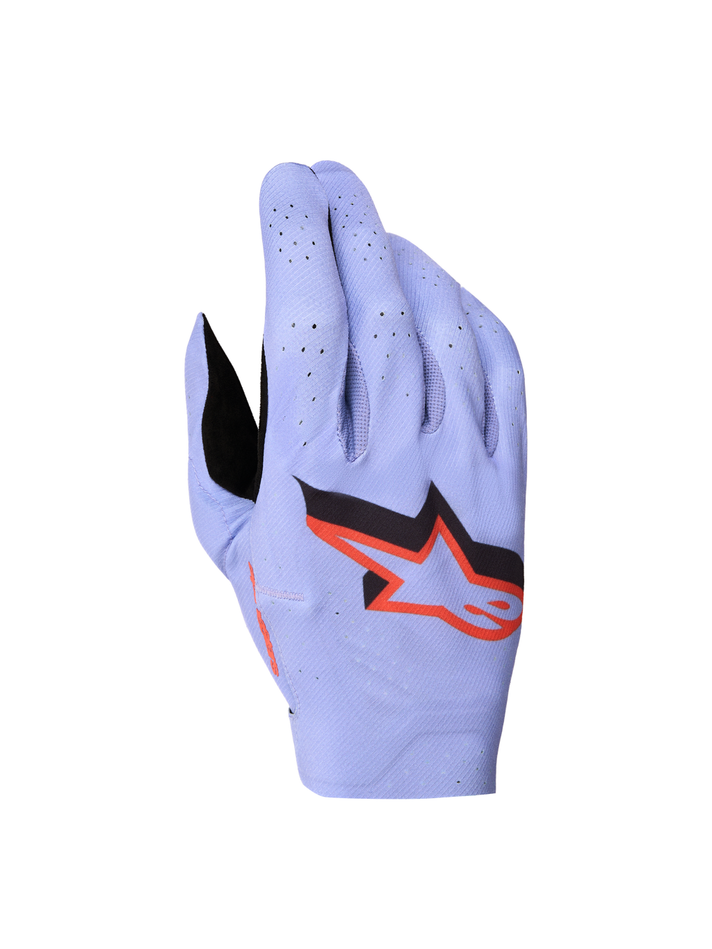 Alpinestars Supertech MX, rękawice motocyklowe, męskie, jasnofioletowe i czarne, perforowany elastyczny materiał