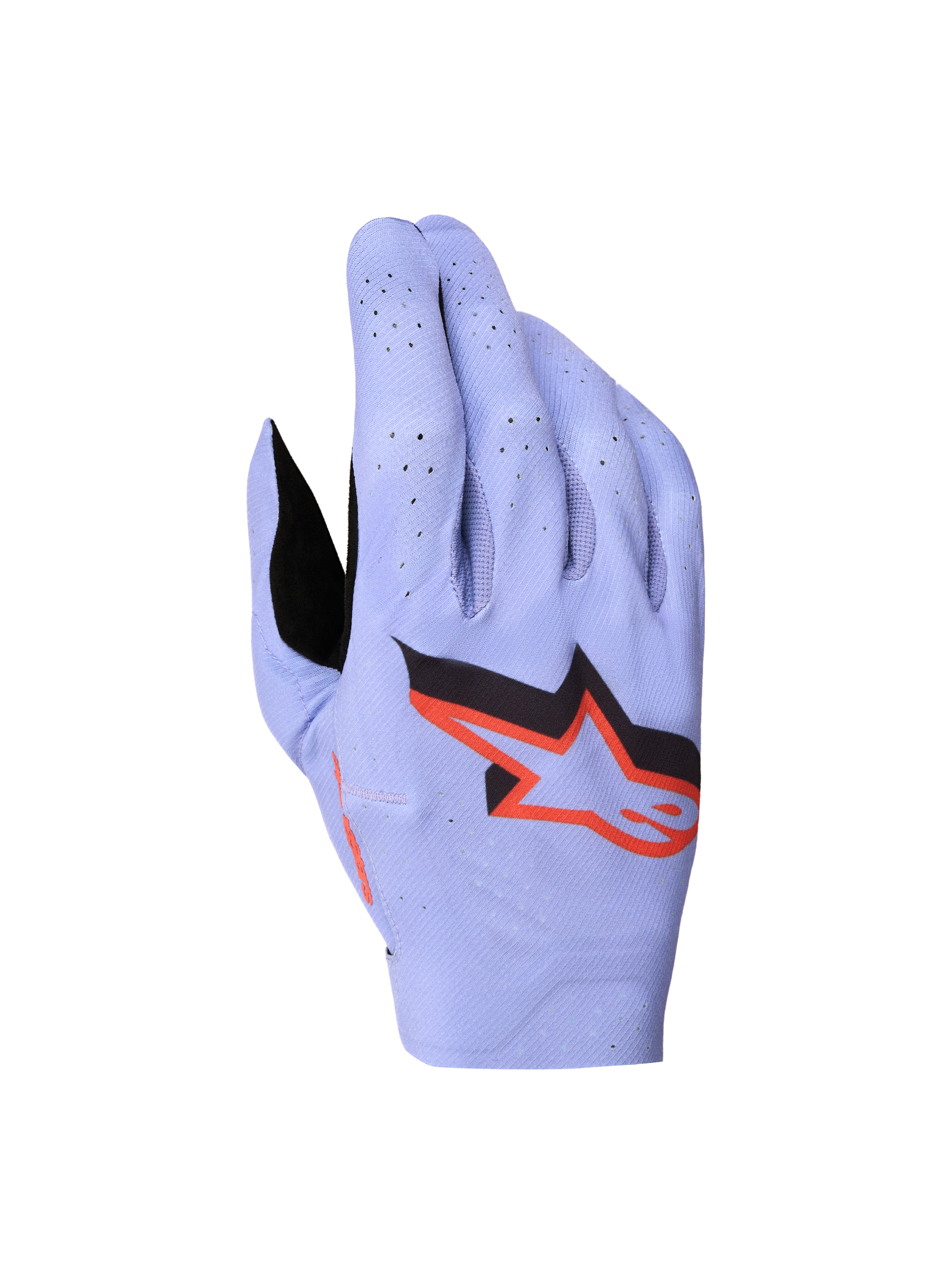 Alpinestars Supertech MX, rękawice motocyklowe, męskie, jasnofioletowe i czarne, perforowany elastyczny materiał