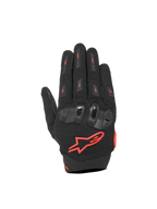 Alpinestars SP X 5 Air Gloves, black and red fluo motorcycle racing gloves with 3D mesh and TPU knuckle protection.