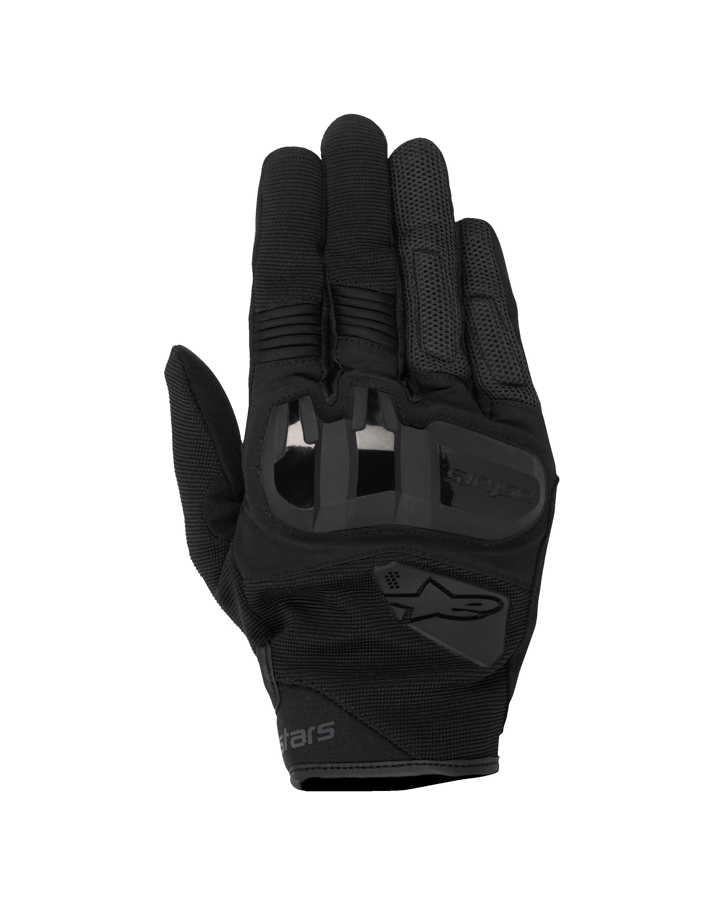 Rękawice Alpinestars Chrome V2, rękawice motocyklowe, kolor Black Asphalt, wyposażone w miękką ochronę kostek 3D TPU, panele wentylacyjne z elastycznej siatki i harmonijkowe wstawki na palcach, krótki mankiet, miejski design