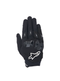 Alpinestars SP X 3, męskie rękawice motocyklowe wyścigowe, czarne i białe, z twardą ochroną kostek TPU, oddychającymi panelami z siatki 3D i białym logo Astars.