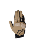 Alpinestars SP X 3 Motorcycle Racing Gloves for men, featuring TPU knuckle protection in Dark Khaki and Black.