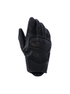 Alpinestars Mustang V3 Leather Gloves, skórzane rękawice motocyklowe, czarne, konstrukcja z perforowanej skóry koziej, zintegrowana ochrona kostek NUCLEON PLASMA, krótki mankiet do jazdy miejskiej
