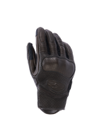 Alpinestars Mustang V3 Leather Gloves, miejskie rękawice motocyklowe, ciemnobrązowe i czarne, laserowo perforowana skóra kozia, zintegrowana ochrona kostek, wytłoczone logo, krótki mankiet
