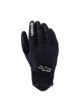 Alpinestars Tracker Gloves, rękawice motocyklowe, czarne z białym logo 1963, wzmocnione kostki, teksturowana powierzchnia, precyzyjne szwy, dopasowany krój