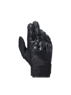 Alpinestars Celer V3, męskie rękawice motocyklowe wyścigowe, czarne, skóra kozia, twardy ochraniacz kostek PU.